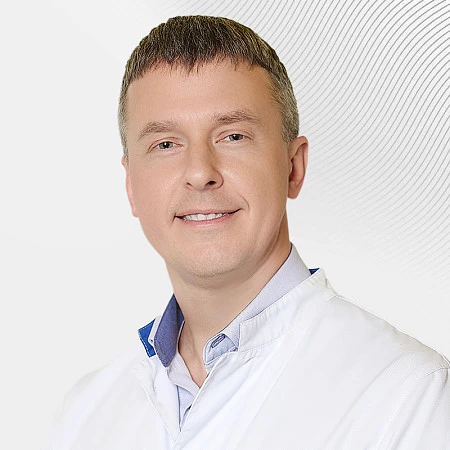 Врач-рентгенолог Требушенков Андрей Заведующий отделением лучевой диагностики ЕМС, специалист по биопсиям под контролем КТ, клиника EMC